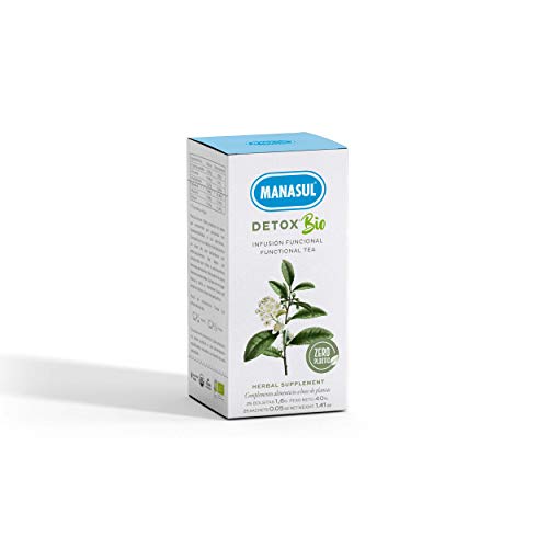 MANASUL - Infusión Depurativa de Cola de Caballo y Té Verde con Stevia. Té Detox Diurético Para...