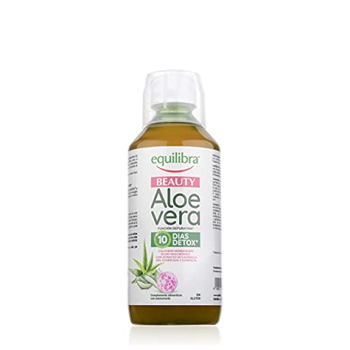 Equilibra Suplementos Dietéticos, Aloe Vera Beauty, Suplemento a Base de Aloe Vera, Colágeno,...