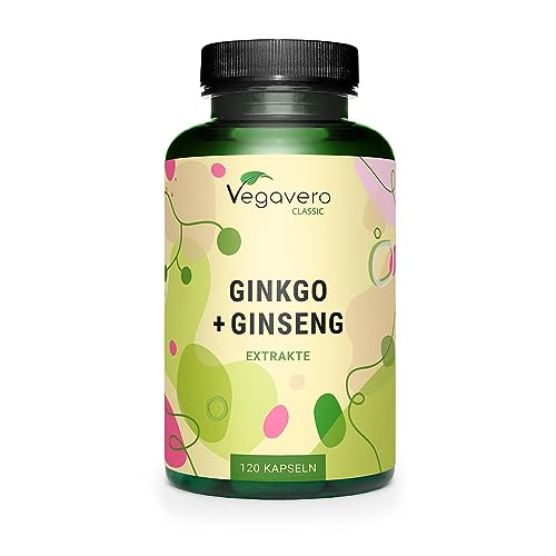 Ginkgo Biloba + Ginseng | 12.000 mg Máxima Dosificación | Circulación Sanguínea, Memoria,...