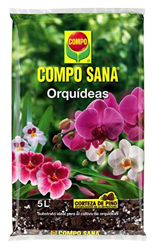 Compo Sana Substrato de orquídeas con 8 semanas de abono para Todas Las orquídeas, Substrato de...