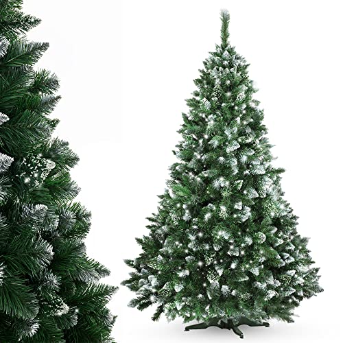 KADAX Árbol de Navidad artificial, abeto de película de PVC, árbol de Navidad natural, abeto...